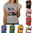 thumbnail image 1 of DHFJKG 250Th Anniversary USA Shirts For Women Short Sleeve Graphic Tees Independence Day 4Th Of July T Shirt, 1 of 4
