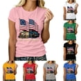 thumbnail image 1 of DHFJKG 250Th Anniversary USA Shirts For Women Short Sleeve Graphic Tees Independence Day 4Th Of July T Shirt, 1 of 4