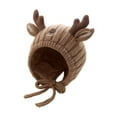 thumbnail image 1 of DHFJKG Adorable Baby Christmas Reindeer Beanie Ear Warmer Hat For Toddler 0-2 Years Old Festive Xmas Kawaii Hats, 1 of 5
