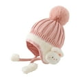 thumbnail image 1 of DHFJKG Baby Fuzzy Pom Hat Winter Knitted Beanie Adorable Animal Design Infant Cap For Boys Girls Cozy Hats, 1 of 7