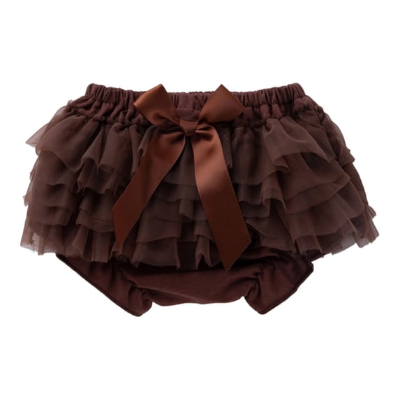 DHFJKG Baby Girl Clothes Summer Shorts With Mesh Layered Elastic Waist Bow Booty Shorts For Toddlers Infant 0-2T Stylish Bottoms