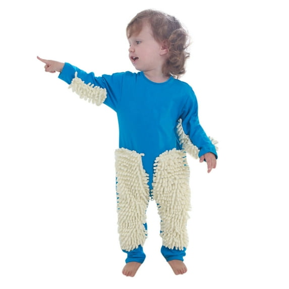 DHFJKG Baby Mop Onesie Funny Romper Lightweight Long Sleeve Crewneck Floor-Wiping Crawling Suit Jumpsuits For Boys Girls Comfort One-Pieces