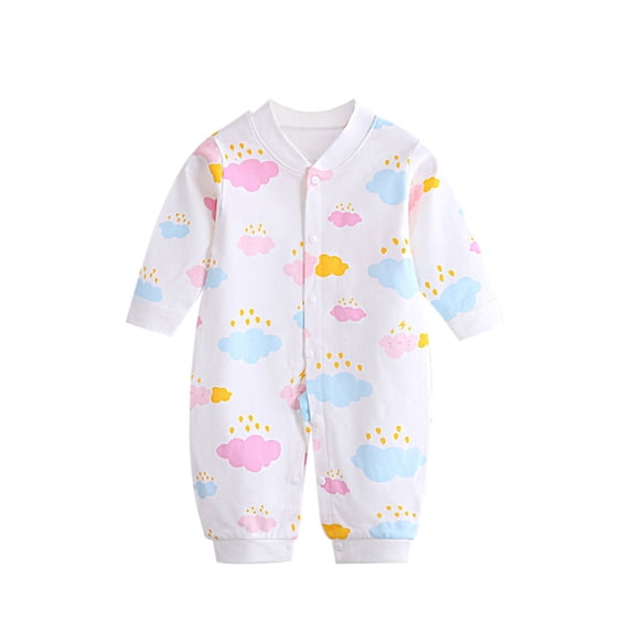 DHFJKG Baby Newborn Jumpsuits Girls Boys Animals Printed Long Sleeve Crewneck Romper Jumpsuit Lightweight Clothes Spring Autumn Winter Lovely Onesies