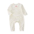 thumbnail image 1 of DHFJKG Baby Toddler Jumpsuits Winter Clothes Floral Print Long Sleeve Onesie For Boy Girl 0-3 Years Lightweight Cozy One-Pieces, 1 of 4