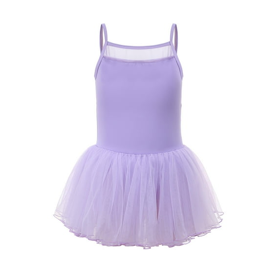 DHFJKG Ballet Dance Leotards For Girls Toddler Spaghetti Strap Leotard With Tutu Skirt Ballerina Dresses Comfortable Dresses
