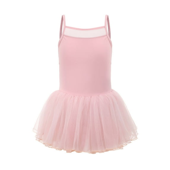 DHFJKG Ballet Dance Leotards For Girls Toddler Spaghetti Strap Leotard With Tutu Skirt Ballerina Dresses Cozy Dresses