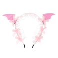 thumbnail image 1 of DHFJKG Bat Wing Headband, Halloween Bat Headbands For Women Bow Mesh Headwear Halloween Party Accessories, 1 of 2
