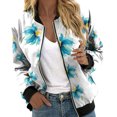 thumbnail image 1 of DHFJKG Bomber Jackets For Women Butterfly Printed Zipper Baseball Jacket Lightweight Casual Daily Wear Trendy Outerwear, 1 of 5