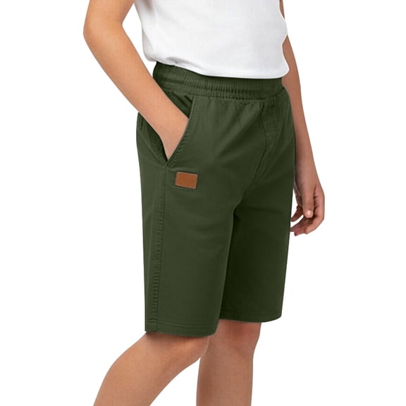 DHFJKG Boys Athletic Shorts For Kids Sports Running Elastic Waist Loose Fit Straight Leg Joggers Shorts 5-16Y Teens Soft Bottoms