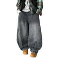 thumbnail image 1 of DHFJKG Boys Baggy Jeans Tapered Distressed Wahed Denim Pants Spring Fashion Loose Fit Pant With Pockets For Kids Teens 5-18 Years Stylish Trousers, 1 of 4