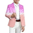 thumbnail image 1 of DHFJKG Boys Girls Blazer Party Coat Casual Ice Print Slim Fit Button Up Long Sleeve Suit Jacket For Kids 3-14 Yrars Old, 1 of 4
