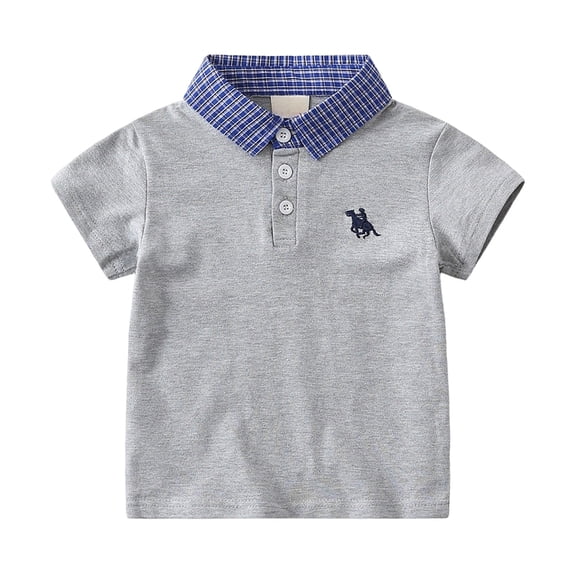 DHFJKG Boys Polo Shirts For Kids Toddlers Short Sleeve Regular Fit T Shirt Casual Comfortable Daily Wear Ages 1-6Y Soft Tops