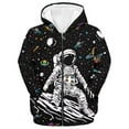 thumbnail image 1 of DHFJKG Boys Zip Up Hoodies Jackets Astronaut Printed Long Sleeve Loose Fit Hooded Sweatshirts Coat With Pockets For Kid 2-12 Years Old Comfort Outwear, 1 of 4