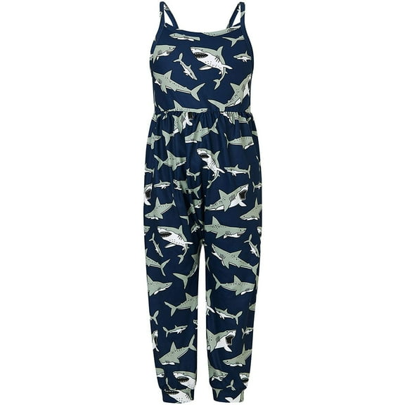 DHFJKG Child Toddler Girls Baby Kids Jumpsuit Onesie 1 Pieces Cartoon Dinosaur Strap Romper Summer Outfits Daily Wear 4-5 Years