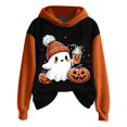 thumbnail image 1 of DHFJKG Child Toddler Girls Hoodies Cute Halloween Ghost Printed Long Sleeve Cozy Casual Sweatshirt Youth/Tween Girls Trendy Sweatshirts 3-4 Years, 1 of 5