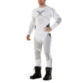 thumbnail image 1 of DHFJKG Compression Shirt 2 Piece Set For Men Ski Athletic Workout Long Sleeve Slim Fit Top And Pants Breathable Base Layer Versatile Outfit, 1 of 5