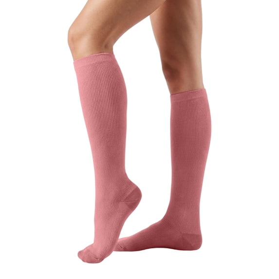 DHFJKG Compression Socks For Women Knee High Socks Outdoor Running Cycling Fitness Sports Solid Color Stockings
