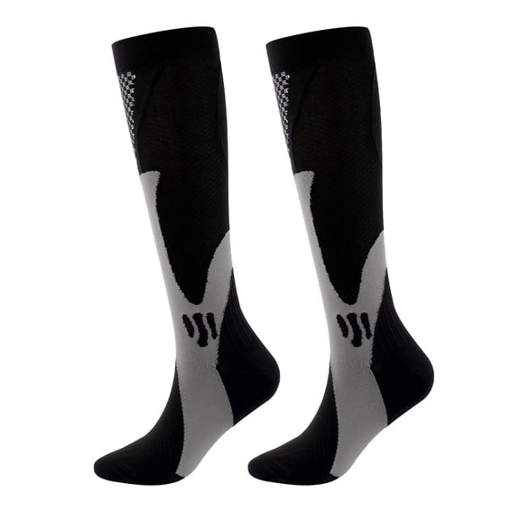 DHFJKG Compression Socks For Women Men Knee High Unisex Nylon Socks For Hiking Walking Running