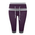 thumbnail image 1 of DHFJKG Crop Yoga Pants For Women Buttery Soft Stretchy Fitness Running Gym Sports Capri Pants With Drawstring, 1 of 4
