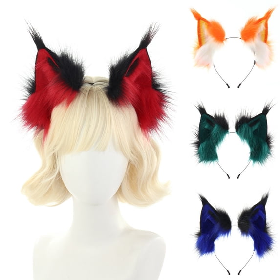 DHFJKG Cute Cat Ears Headband, Fluffy Halloween Headbands For Women For Parties, Photos, And Themed Events