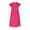 thumbnail image 1 of DHFJKG Dress Girls Summer Dresses Ruffled Fly Sleeve Elastic Waist Solid Color Dress For Ages 6-15 Lightweight And Breezy Design For Comfort And Style Trendy Sundress, 1 of 5