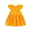 DHFJKG Dress Toddler Girls Fly Sleeve Round Neck Holiday Party Solid Color Dance Party Princess Pleated Dresses Comfort Stylish Dress