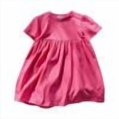 DHFJKG Dresses Girls Summer Casual Dress Short Sleeve O-Neck Solid Color Elastic Waist For Toddler To Kids Age 2-11 Lightweight Breathable Daily Wear Cute Sundress