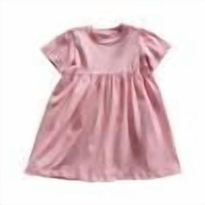 DHFJKG Dresses Girls Summer Casual Dress Short Sleeve O-Neck Solid Color Elastic Waist For Toddler To Kids Age 2-11 Lightweight Breathable Daily Wear Leisure Sundress