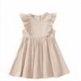 thumbnail image 1 of DHFJKG Dresses Summer Casual Girls Sleeveless Solid Color Ruffled Dress Cute And Playful Linen Outfit For Children 2-6 Nice For Daily Wear And Outings Sweet Sundress, 1 of 7