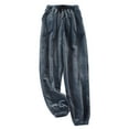 thumbnail image 1 of DHFJKG Flannel Pajamas Pants For Women Loungewear Thickened Elastic Drawstring Loose Fit Ankle-Tied Sleepwear Bottoms With Pockets For Autumn Winter Cozy Trousers, 1 of 3