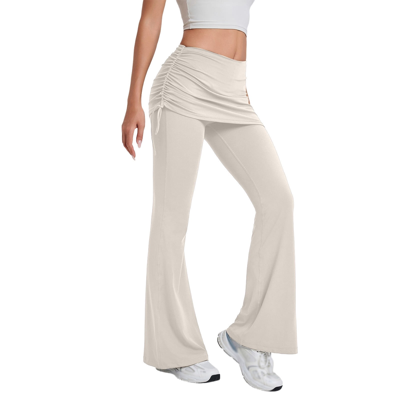 DHFJKG Flared Yoga Pants Women High Waist Stretchy Workout Running ...