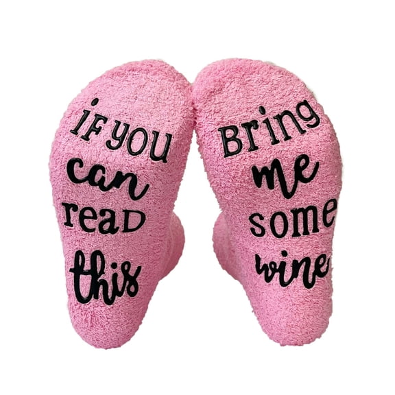 DHFJKG Fluffy Crew Socks For Women Fuffy Non Letter Grippers Warm Indoor Mid Calf Socks Autumn Winter Soft Stockings