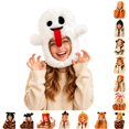thumbnail image 1 of DHFJKG Funny Plush Ghost Hat, Adult Halloween Novelty Headwear, Photo Props Dress Up Halloween Party Headgear, 1 of 7