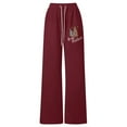 thumbnail image 1 of DHFJKG Girl's Christmas Baggy Sweatpants Lightweight Straight Leg Santa Pattern Athletic Pants With Pockets And Elastic Drawstring Leisure Pants, 1 of 5