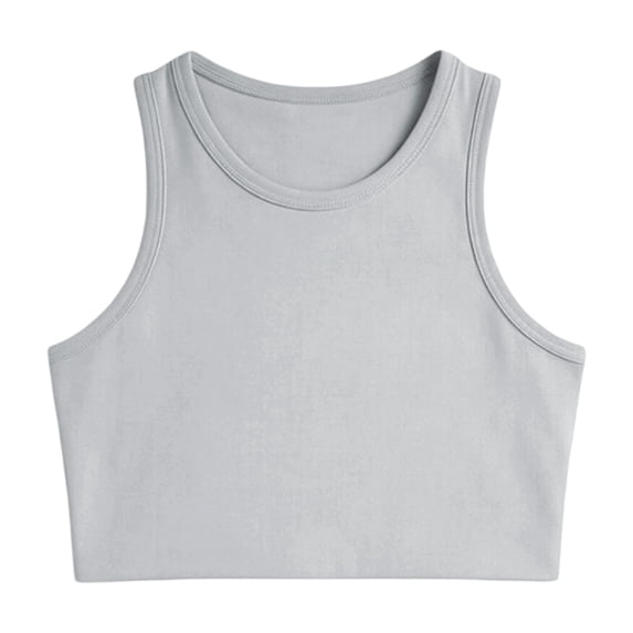 DHFJKG Girls Athletic Tank Tops Kids Racerback Sleeveless Workout Running Sports Crop Shirts 1-14 Years Trendy Top