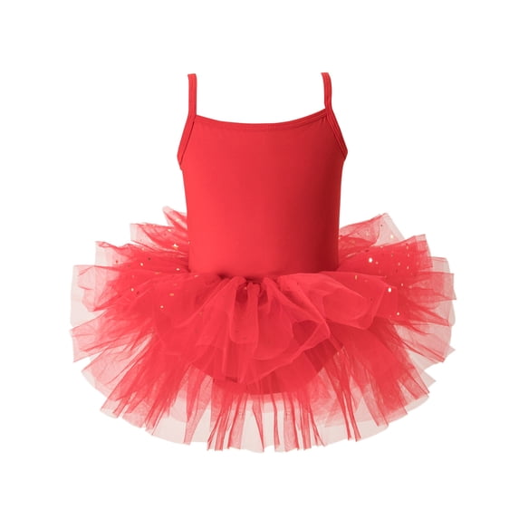 DHFJKG Girls Ballet Leotards Tutu Dresses Spaghetti Strap Shinny Mesh Mini Skirts Dance Dress Stylish Dresses