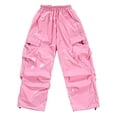 thumbnail image 1 of DHFJKG Glitter Cargo Pants For Girls Hop Sequins Multi Pockets Performance Glossy Stage Street Jazz Pants Kids Carnival Soft Trousers, 1 of 6