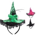 thumbnail image 1 of DHFJKG Halloween Mini Witch Hat Headband, Glitter Pointed Witch Headpiece For Kids Adults, Halloween Party Accessory, 1 of 5