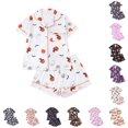 thumbnail image 1 of DHFJKG Halloween Pajamas Women Set Pumpkin Ghost Pjs Button Down 2 Piece Sleepwear Sets, 1 of 9