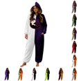 thumbnail image 1 of DHFJKG Halloween Pumpkin Onesie Pajamas For Women Fluffy Sleepwear Spooky Season Loungewear, 1 of 5