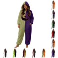 thumbnail image 1 of DHFJKG Halloween Pumpkin Onesie Pajamas For Women Fluffy Sleepwear Spooky Season Loungewear, 1 of 5