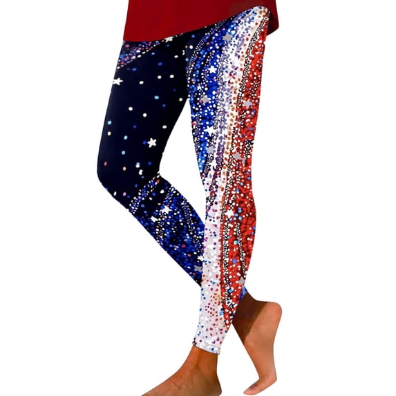 DHFJKG High Waist Leggings Women 4Th Of July Outfits Tummy Control Workout Yoga Pants Celebrate America's 250Th Anniversary