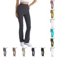 thumbnail image 1 of DHFJKG High Waisted Flare Yoga Pants Women Bootcut Leggings Stretchy Soft Workout Athletic Gym Pants, 1 of 6