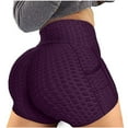 thumbnail image 1 of DHFJKG High Waisted Yoga Shorts For Womens With Pockets Solid Color Workout Tight Shorts Athletic Wear, 1 of 7