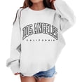 thumbnail image 1 of DHFJKG Hoodies Girl's Graphic Letter Prints Sweatshirt Crewneck Long Sleeve Cute Drop Shoulder Pullover Tops With Pocket Leisure Tops, 1 of 6