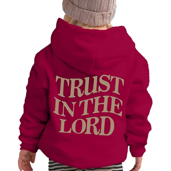 DHFJKG Hoodies Girls Hoodie Sweatshirt For Winter Casual Wear Round Neck Letter Print Pullover For Kids Ages 2 13 Outdoor Activities And Daily Comfort Long Sleeve Cozy Tops