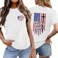 thumbnail image 1 of DHFJKG Independence Day T Shirt Women American Flag Print Short Sleeve Crew Neck Graphic Tee 1776-2026 250 Years Celebration Top, 1 of 4