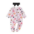 thumbnail image 1 of DHFJKG Toddlers Boys Bodysuit Halloween Cute Pumpkin Printed Long Sleeve Zipper Onesie Baby Onesies Unisex 0-3 Months, 1 of 4
