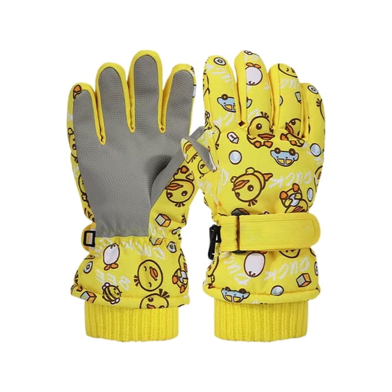 DHFJKG Kids Children Ski Gloves Winter Waterproof Insulated Warm Snow Gloves For Snowboarding Sledding Thermal Childlike Mitten