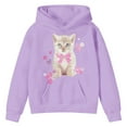 thumbnail image 1 of DHFJKG Kids Girls Hoodies Oversized Sweatshirts Cute Cat Printed Long Sleeve Hooded Pullover For Youth Toddler 2-13 Years Soft Casual Tops, 1 of 4